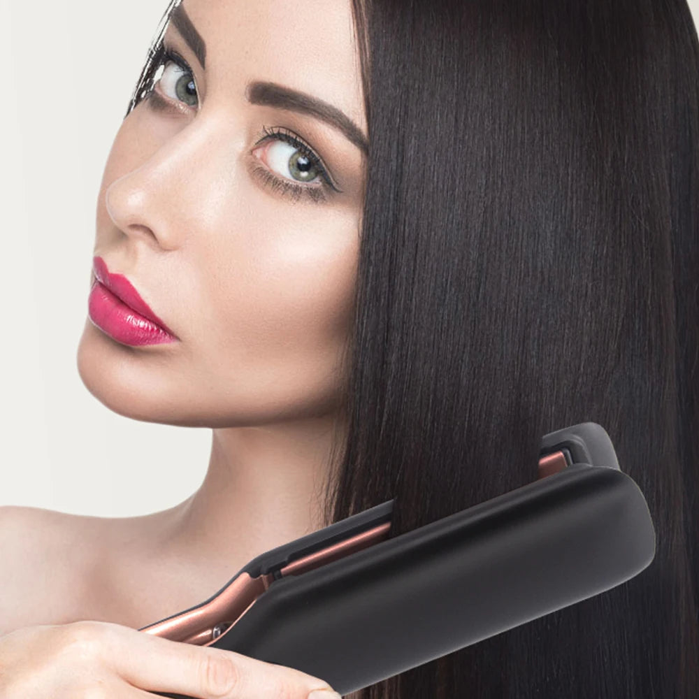 Professional Flat Iron with Wide Plates and Digital Display