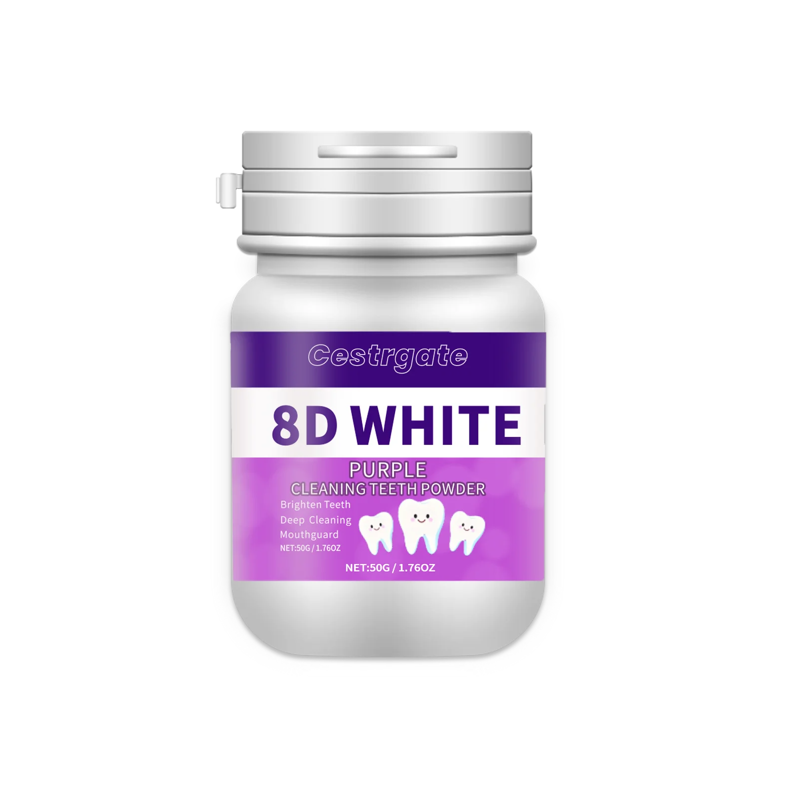 8D White: Purple Colour-Correcting Tooth Powder