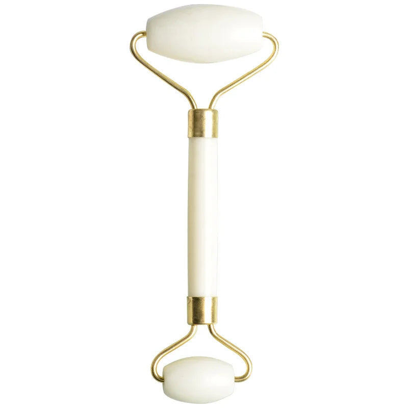 Natural Stone Massage Roller (Jade/Green Quartz) - Anti-Puffiness